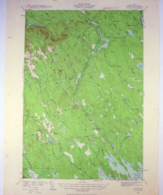 Waite Maine Topsfield USGS 15-Min Topo Map 1959 Vintage