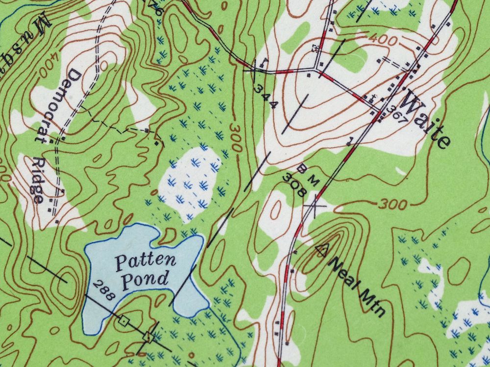 Waite Maine Topsfield USGS 15-Min Topo Map 1959 Vintage - Image 3