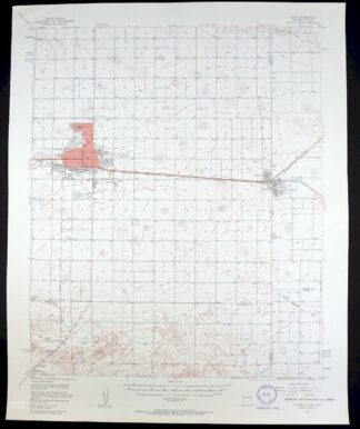 Clovis New Mexico Texico Farwell USGS Topo Map 1958 Vintage