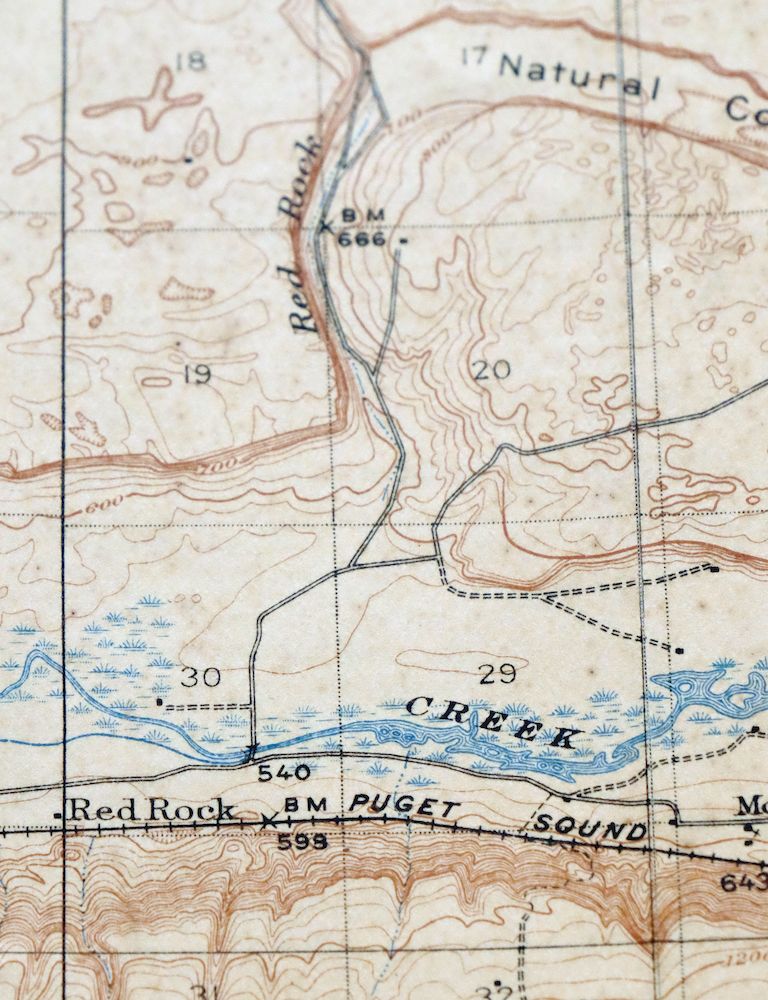 Red Rock Washington Royal City Smyrna USGS Topo Map 1911 - Image 3