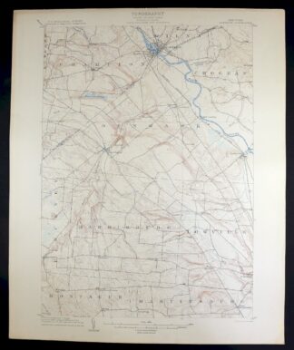 Carthage New York Lowville West Carthage USGS Topo Map 1904
