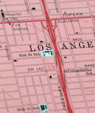 Inglewood California Los Angeles Torrance USGS Topo Map 1965