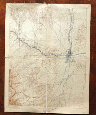 Pueblo Colorado San Isabel NF Penrose USGS Topo Map 1923