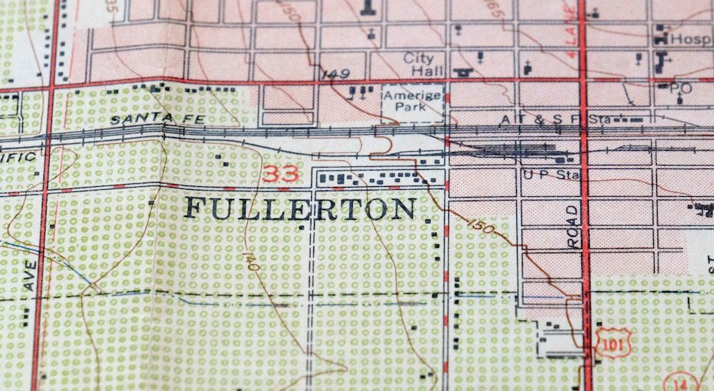 Anaheim California Santa Ana Garden Grove USGS Topo Map 1956 - Image 4