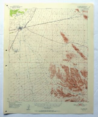 Gila Bend Arizona Bosque USGS 15-Min Topo Map 1955 Vintage