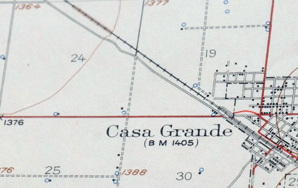 Casa Grande Arizona Stanfield Bon USGS Topographic Map 1959 - Image 3