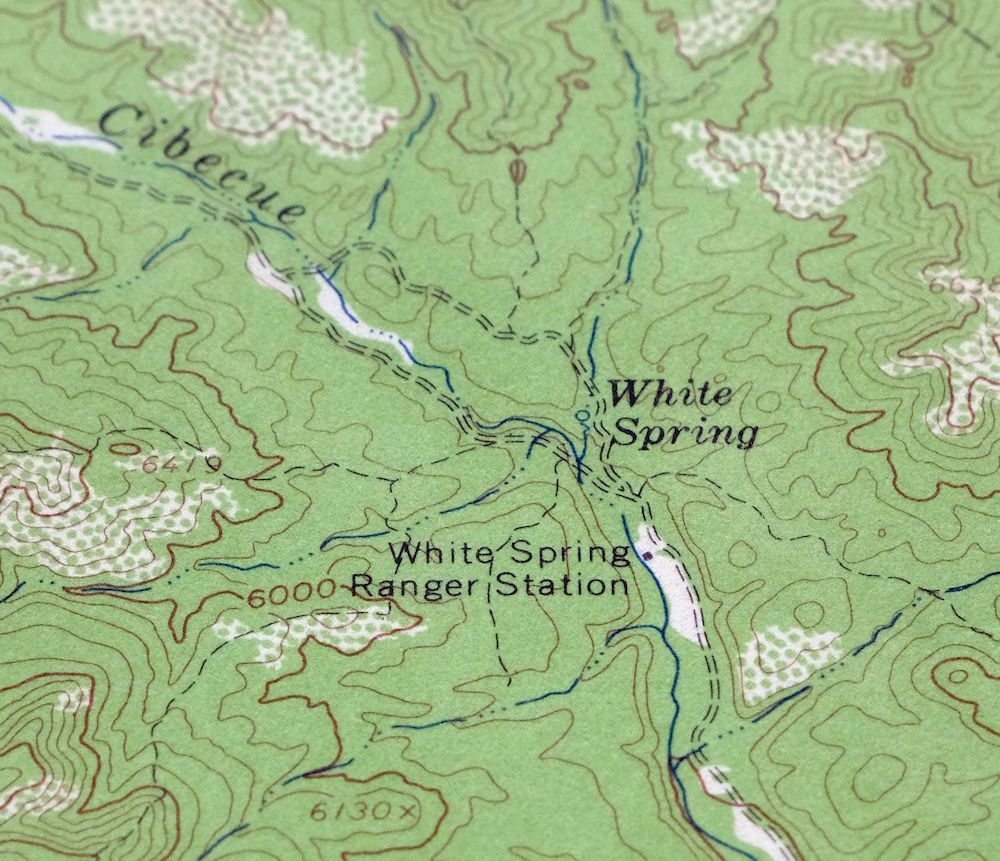 Chediski Peak Arizona Cibecue USGS Topo Map 1963 Vintage - Image 2