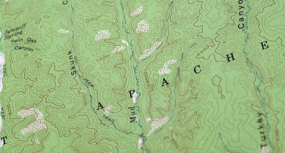 Cibecue Arizona Sitgreaves NF USGS Topo Map 1963 Vintage - Image 4