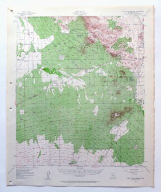 San Xavier Mission Arizona Tucson USGS Topo Map 1961 Vintage