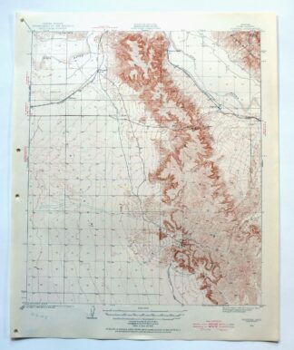 Fortuna Arizona Yuma Ligurta USGS Topo Map 1956 Vintage