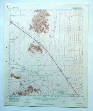 Red Rock Arizona Picacho Peak Marana USGS Topo Map 1965