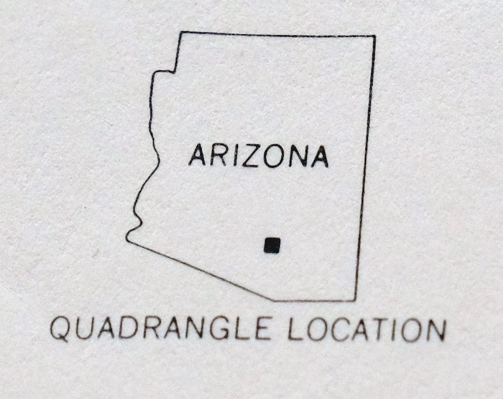 Red Rock Arizona Picacho Peak Marana USGS Topo Map 1965 - Image 3