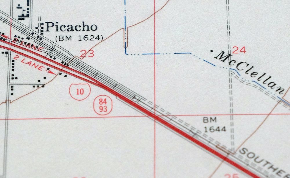 Red Rock Arizona Picacho Peak Marana USGS Topo Map 1965 - Image 5