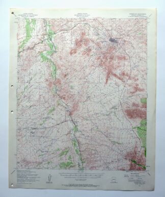 Tombstone Arizona Sierra Vista USGS Topo Map 1959 Vintage