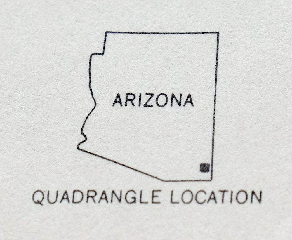 Chiricahua Peak Arizona Coronado NF USGS Topo Map 1962 - Image 2