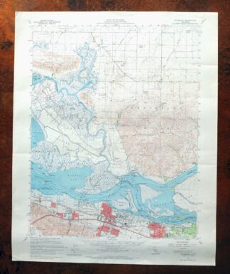 Pittsburg California Concord Fairfield USGS Topo Map 1965