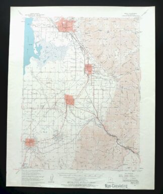 Provo Utah Uinta NF Spanish Fork USGS Topo Map 1959 Vintage