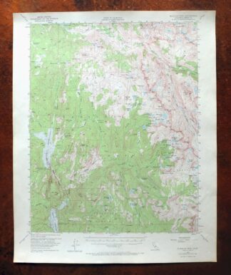 Blackcap Mountain California USGS Topo Map 1972 Vintage