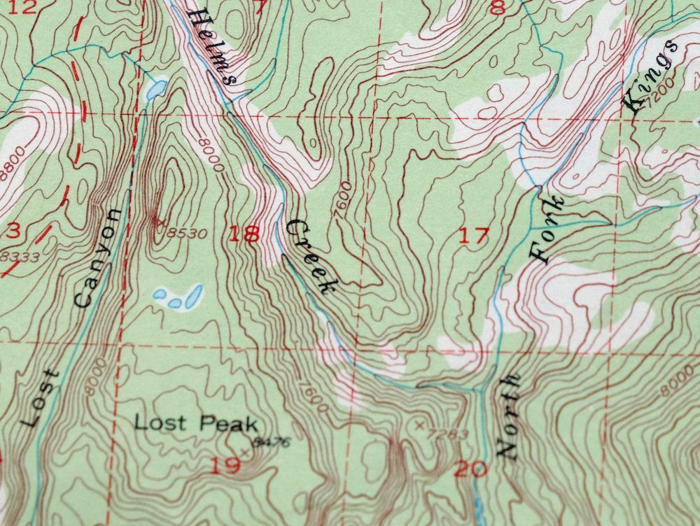 Blackcap Mountain California USGS Topo Map 1972 Vintage - Image 2