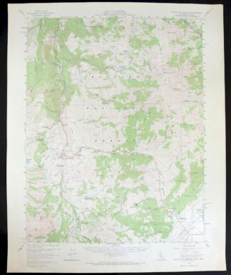 Fales Hot Springs California USGS Topo Map 1971 Vintage