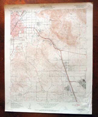 Riverside East California Edgemont USGS Topographic Map 1955