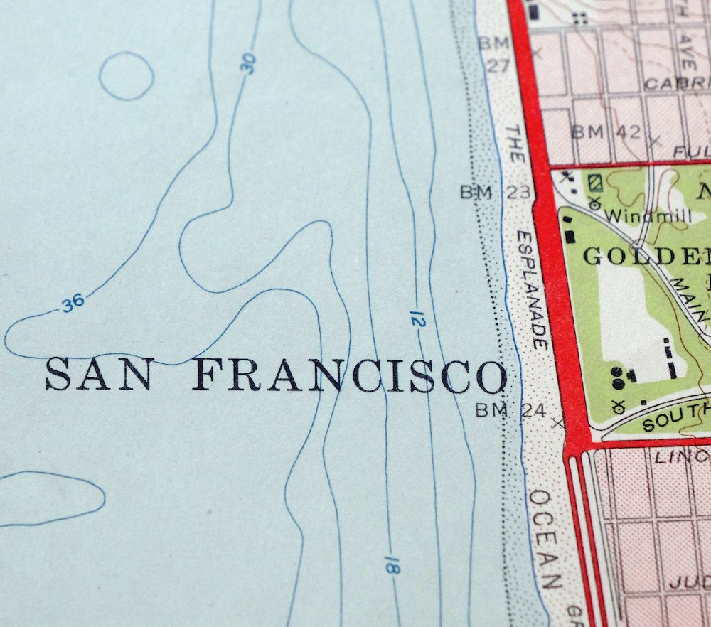 Point Bonita California Sausalito USGS Topographic Map 1955 - Image 2