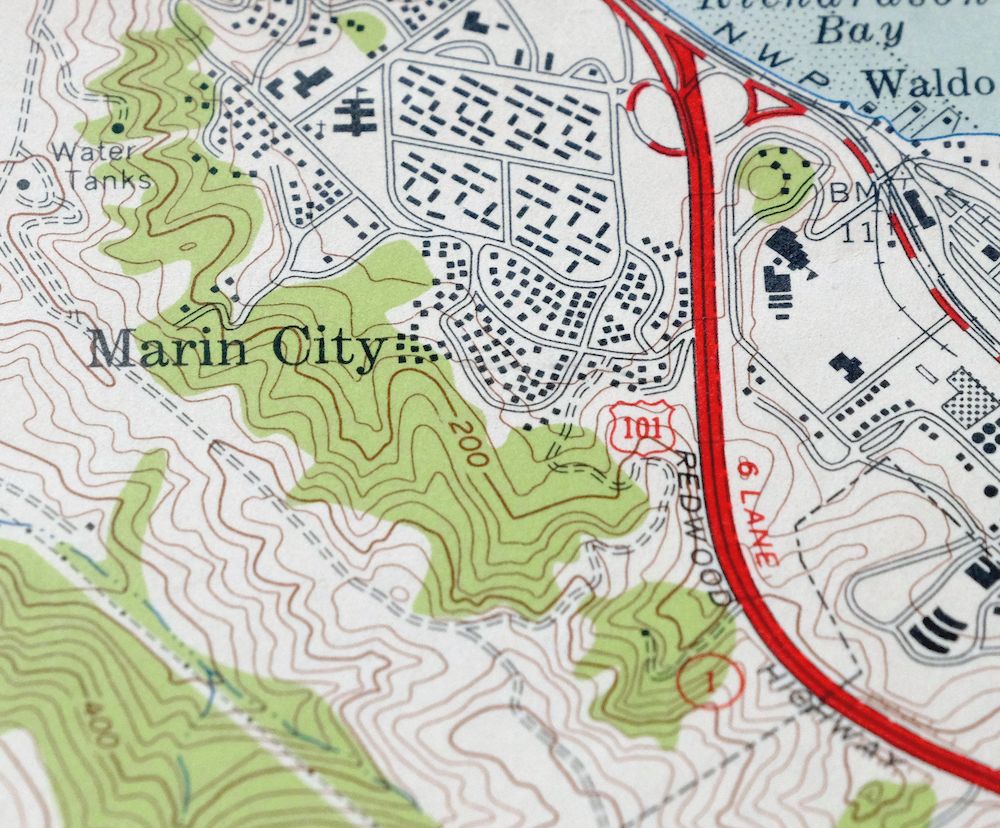 Point Bonita California Sausalito USGS Topographic Map 1955 - Image 3