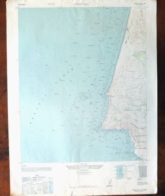 Point Sal California USGS 7.5-Min Topo Map 1948 Vintage