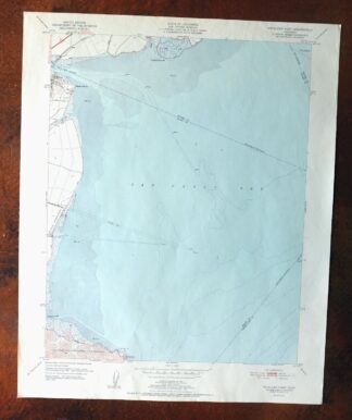 Petaluma Point California Novato USGS Topographic Map 1951