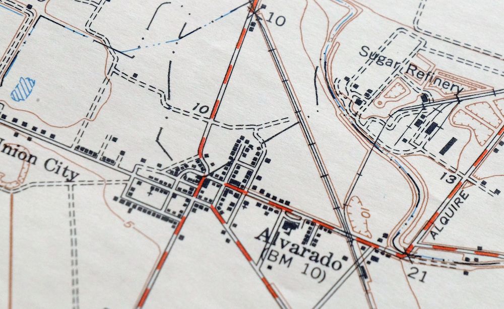 Newark California Fremont Hayward USGS Topo Map 1948 Vintage - Image 2