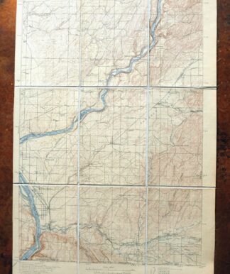 Wallula Washington Finley Burbank USGS Topo Map 1918 Antique