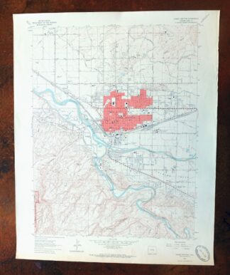 Grand Junction Colorado Redlands USGS Topo Map 1964 Vintage