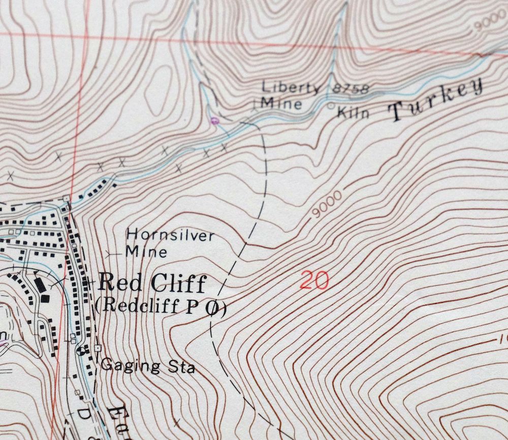 Red Cliff Colorado Vail USGS 7.5-Min Topo Map 1988 Vintage - Image 5