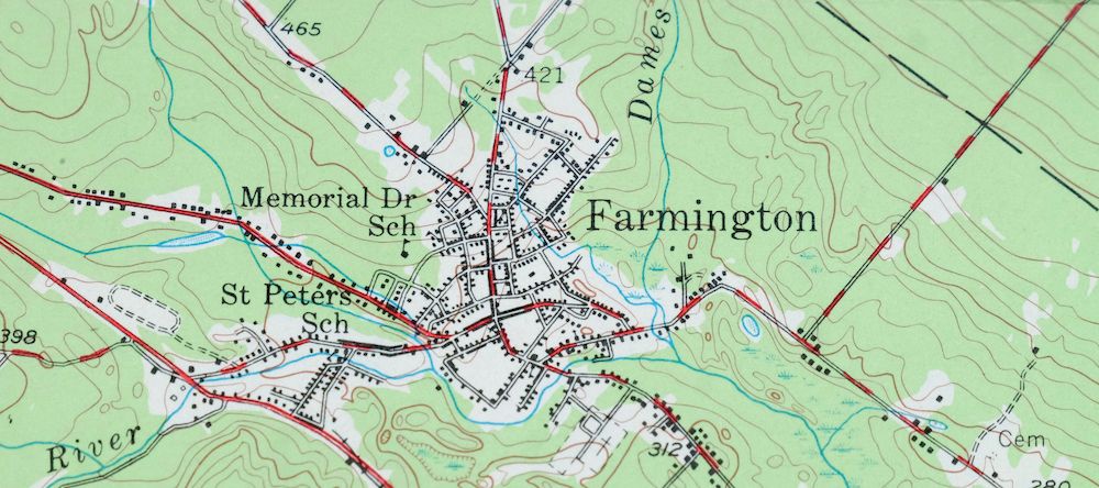 Alton New Hampshire Farmington Strafford USGS Topo Map 1977 - Image 2