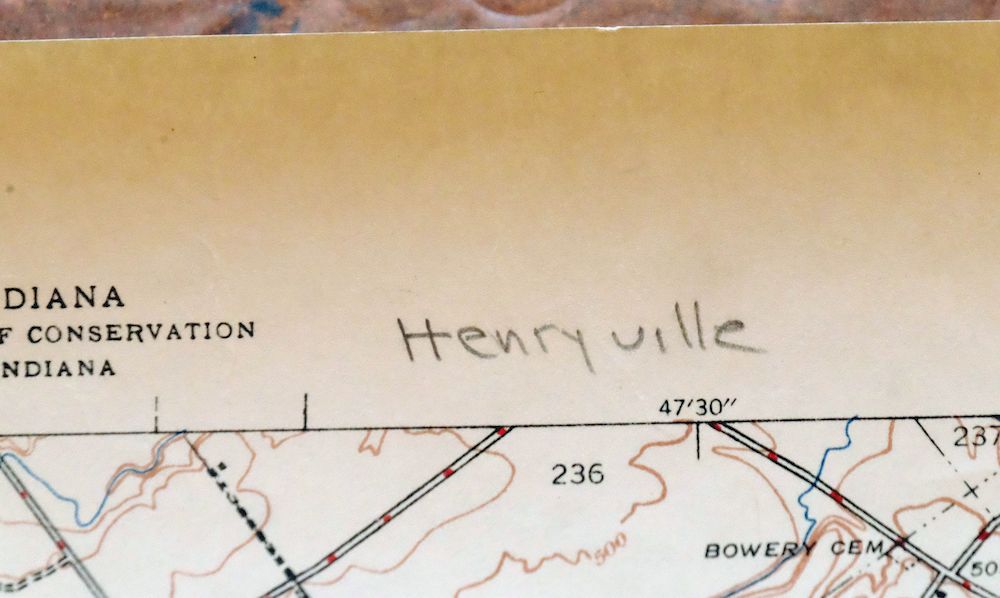 Speed Indiana Clarksville Memphis USGS Topographic Map 1947 - Image 5