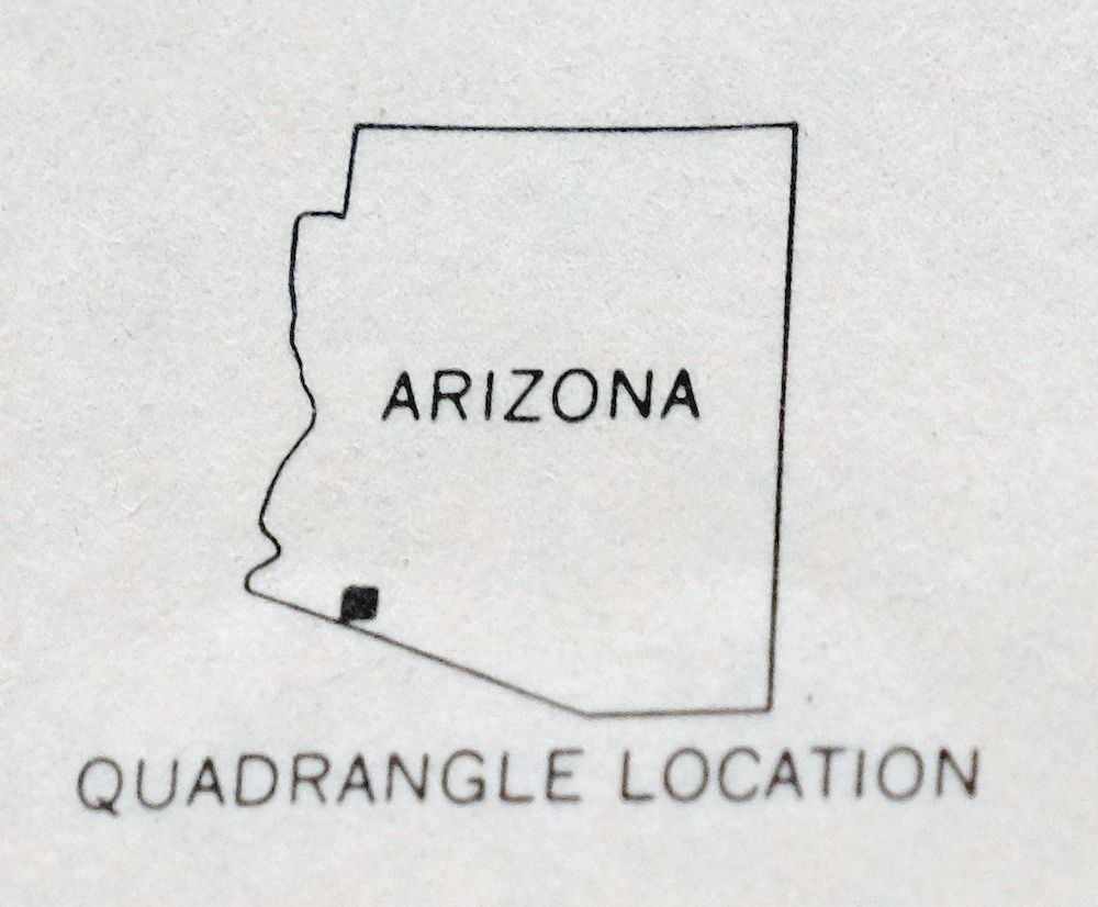 Isla Pinta Arizona Cabeza Prieta NWR USGS Topo Map 1970 - Image 4