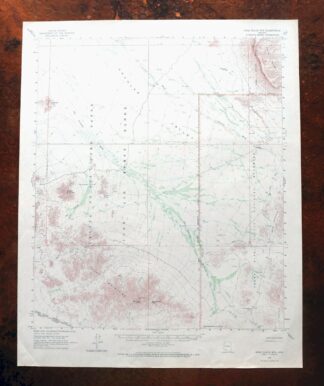 Agua Dulce Mountains Arizona USGS Topo Map 1971 Vintage
