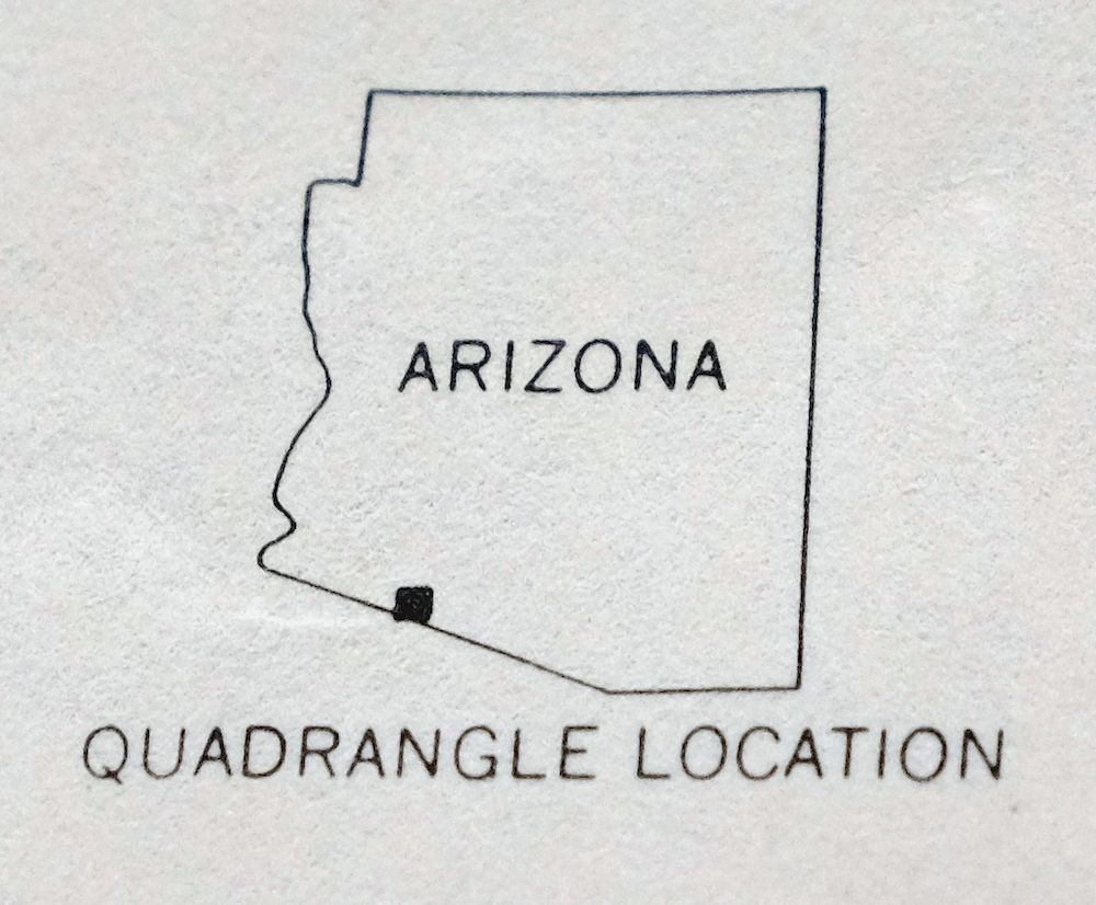 Agua Dulce Mountains Arizona USGS Topo Map 1971 Vintage - Image 3