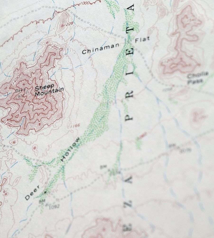 Agua Dulce Mountains Arizona USGS Topo Map 1971 Vintage - Image 4