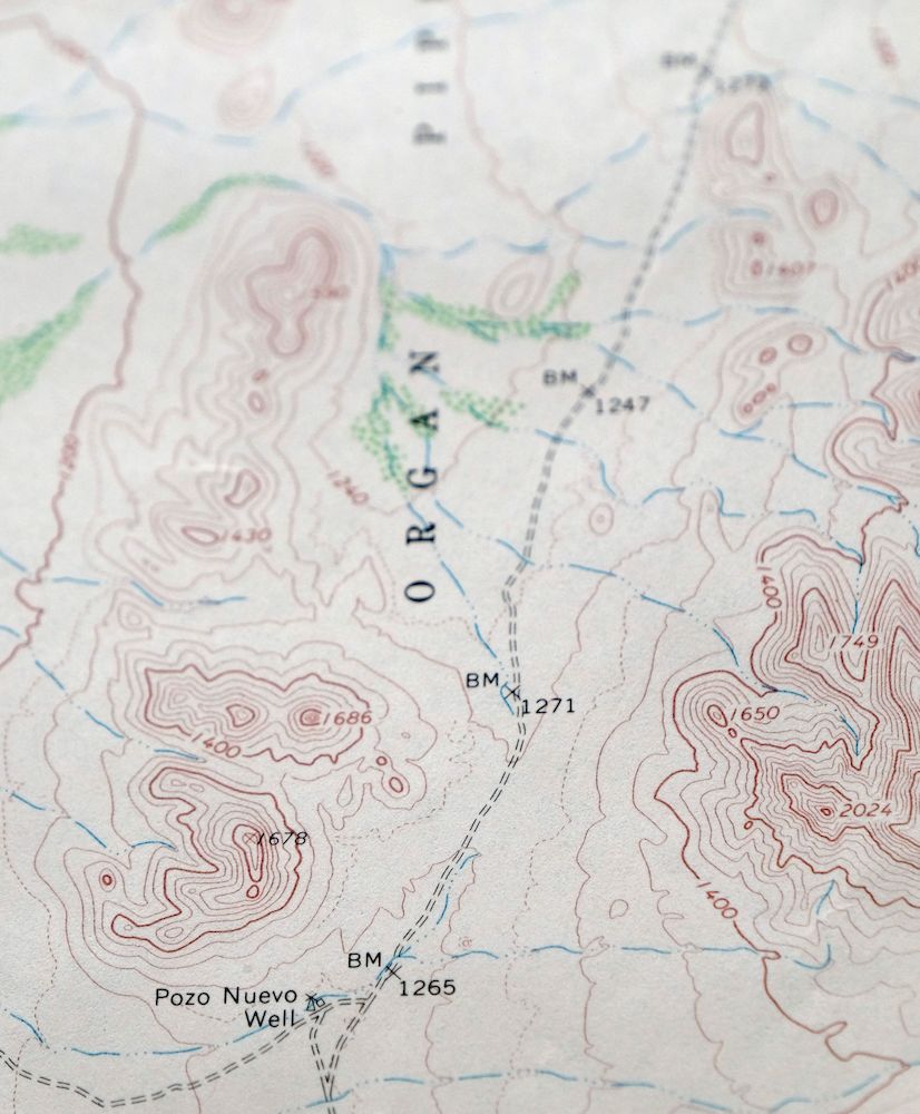 Agua Dulce Mountains Arizona USGS Topo Map 1971 Vintage - Image 2