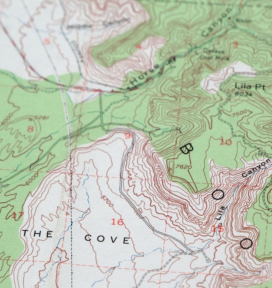 Woodside Utah Book Cliffs Cedar USGS Topographic Map 1973 - Image 2