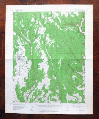 Blanding Utah Montezuma Canyon White Mesa USGS Topo Map 1964