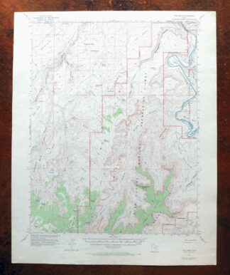 The Spur Utah Canyonlands USGS 15-Min Topo Map 1971 Vintage
