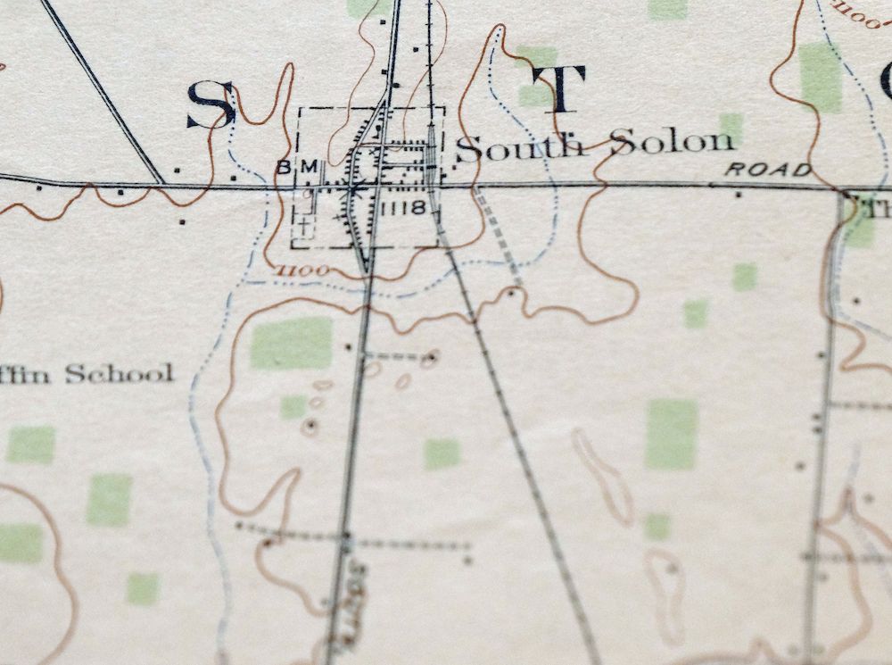 Octa Ohio Sabina Jamestown USGS 15-Min Topo Map 1916 Antique - Image 2