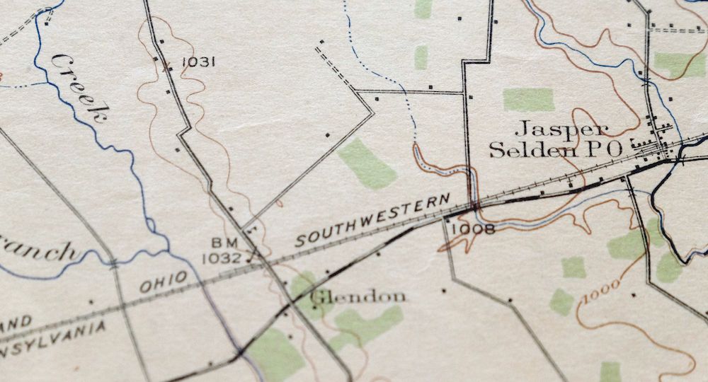 Octa Ohio Sabina Jamestown USGS 15-Min Topo Map 1916 Antique - Image 4