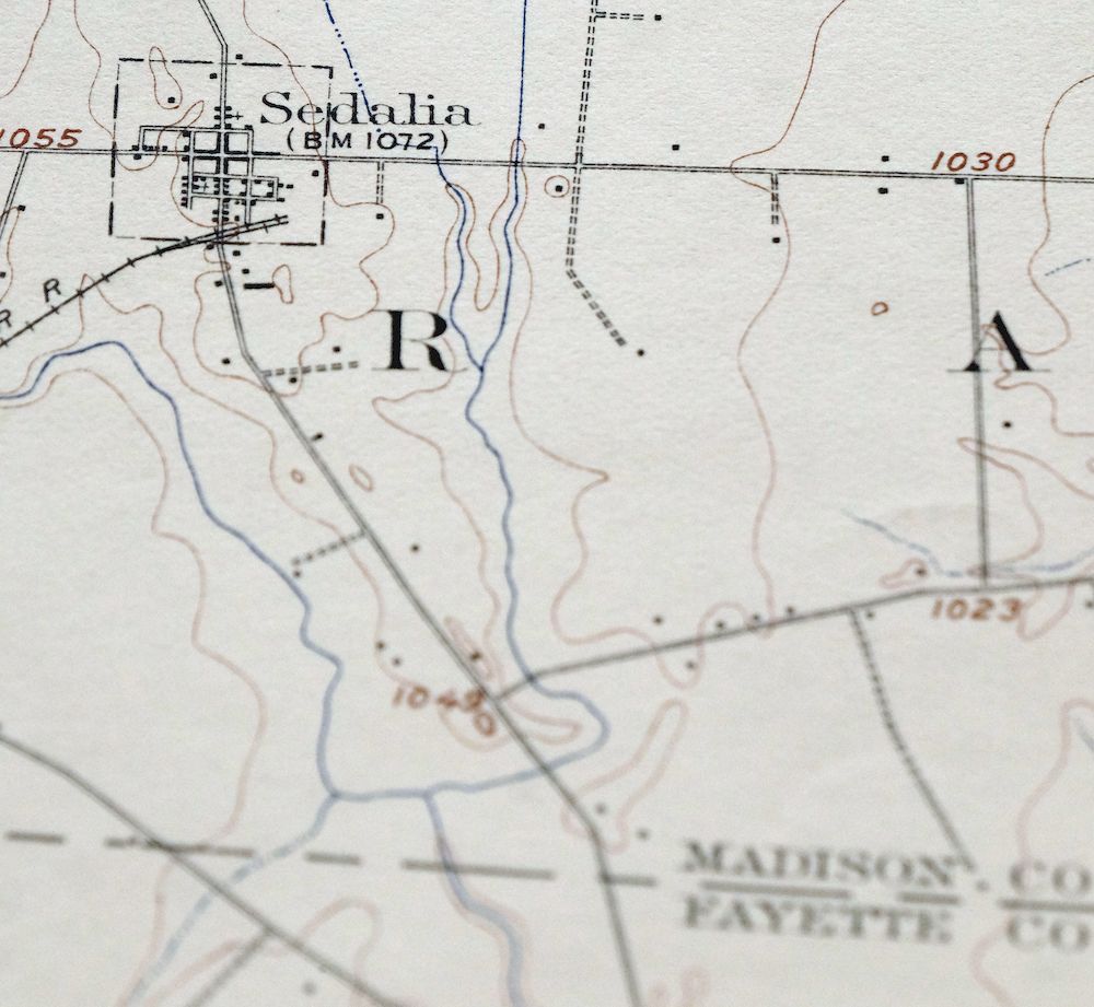 Mount Sterling Ohio Washington Midway USGS Topo Map 1925 - Image 2