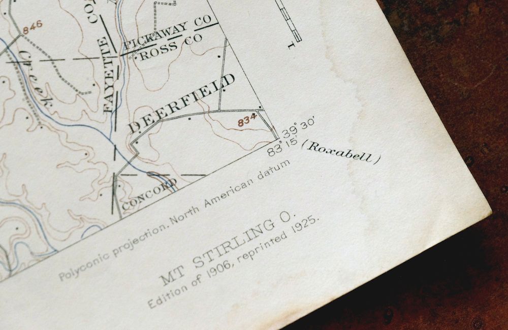 Mount Sterling Ohio Washington Midway USGS Topo Map 1925 - Image 4