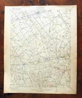 Sabina Ohio Leesburg New Vienna USGS Topo Map 1917 Antique
