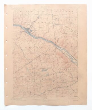 Amsterdam New York Rotterdam Hagaman USGS Topo Map 1912