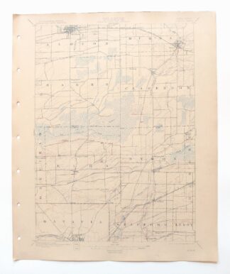 Albion New York Batavia Holley USGS Topo Map 1907 Antique